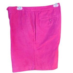 Lizgolf Hot Pink Golf Shorts Size 12 Silk Cotton Linen Early 2000s